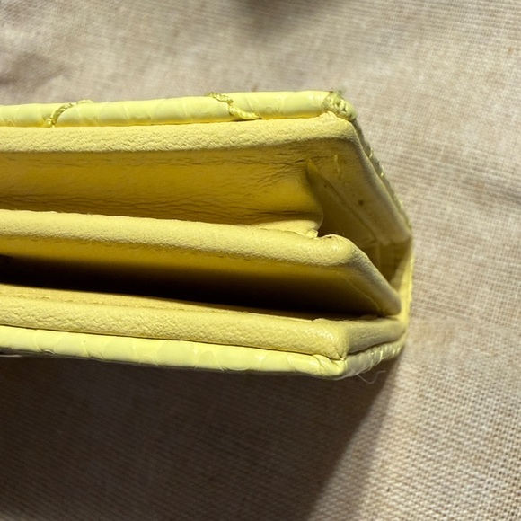 Gucci Python GG Marmont Compact Wallet- Yellow - Picture 4 of 5